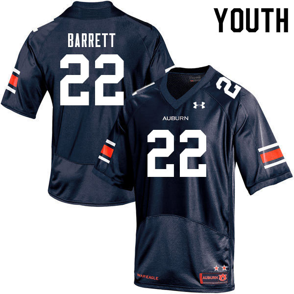 Youth #22 Devan Barrett Auburn Tigers College Football Jerseys Sale-Navy - Click Image to Close